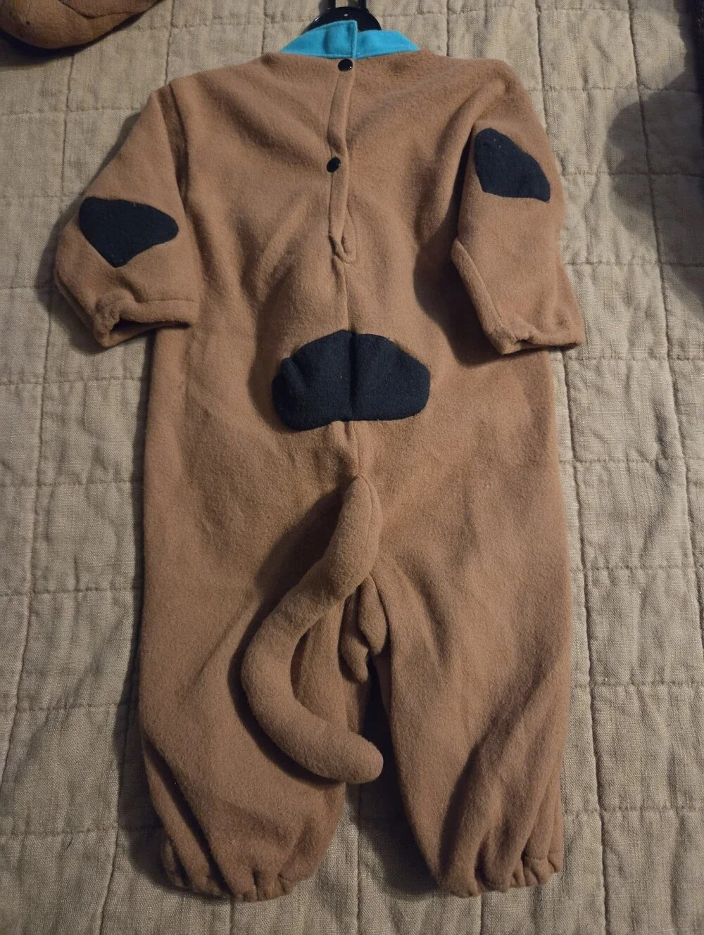 Scooby-Doo Kids Costume Brown Fleece Hoodie with SD Medallion